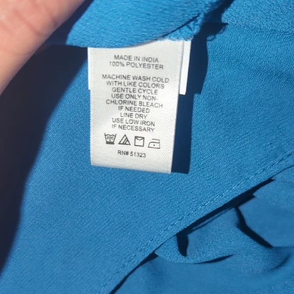 1. State Strapless Blue Maxi Dress Size Large - Picture 13 of 13